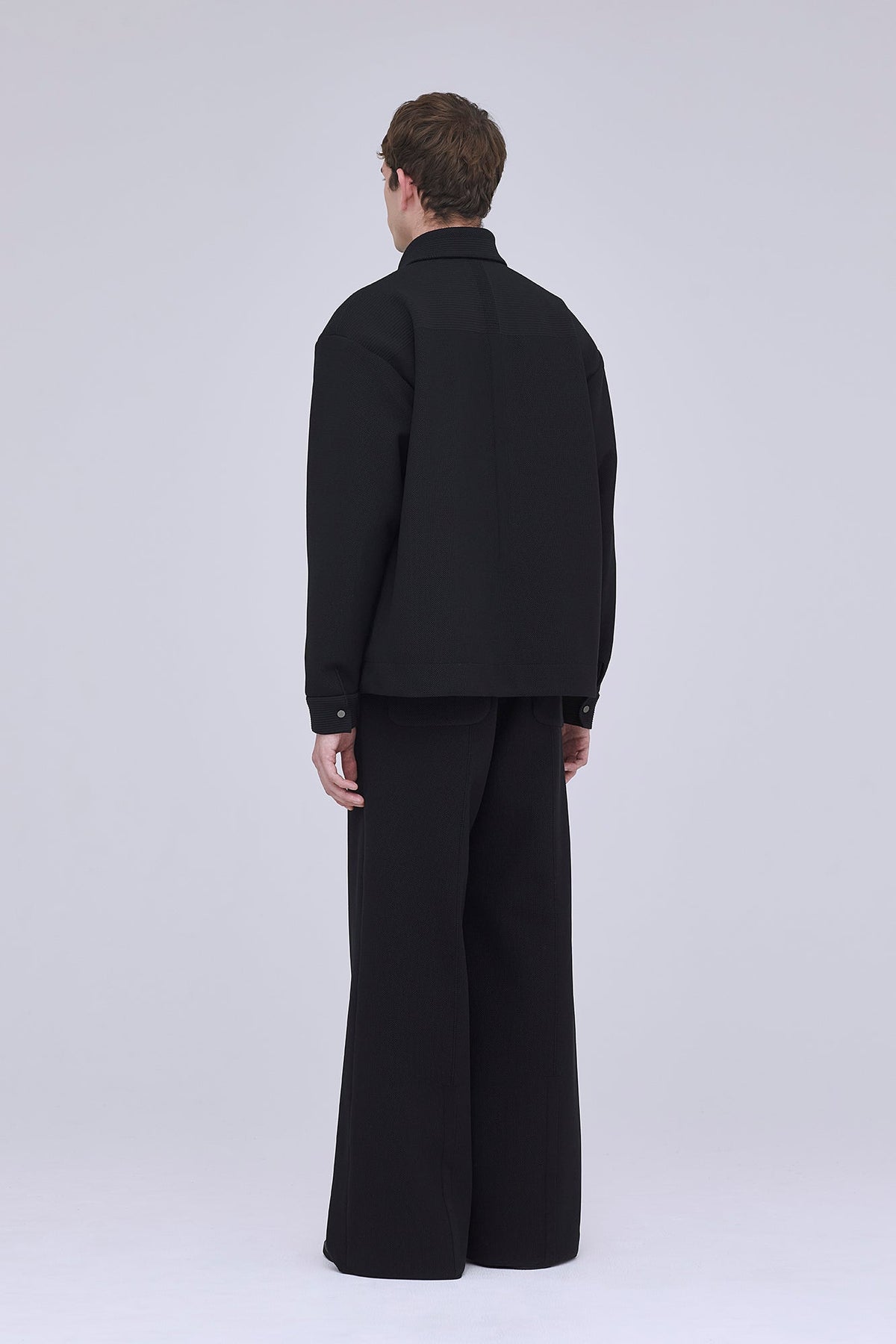 MESH STAND FALL COLLAR JACKET