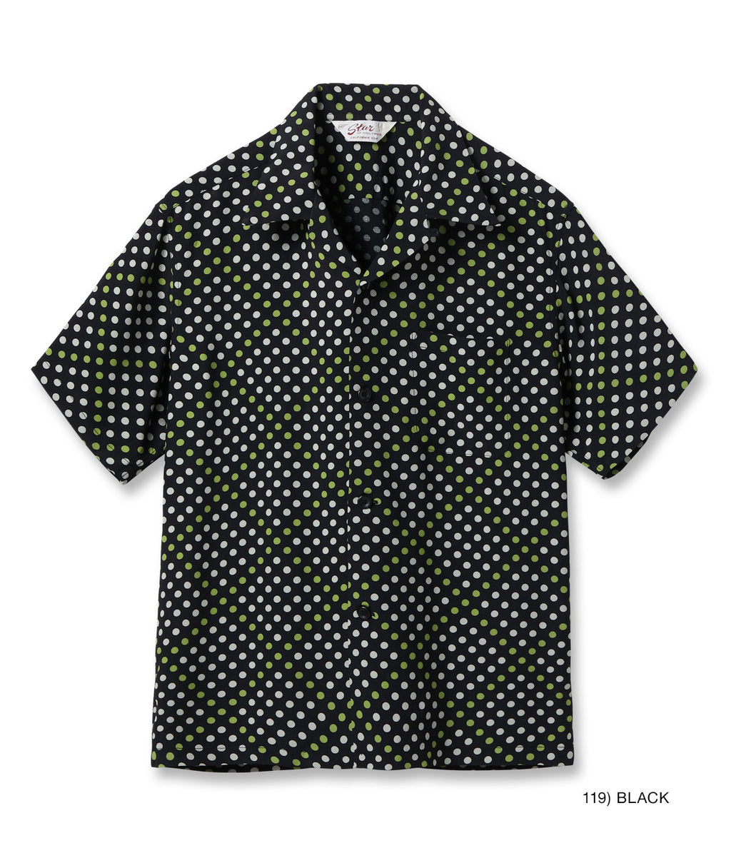 High Density Rayon Open Shirt "Polka Dot"
