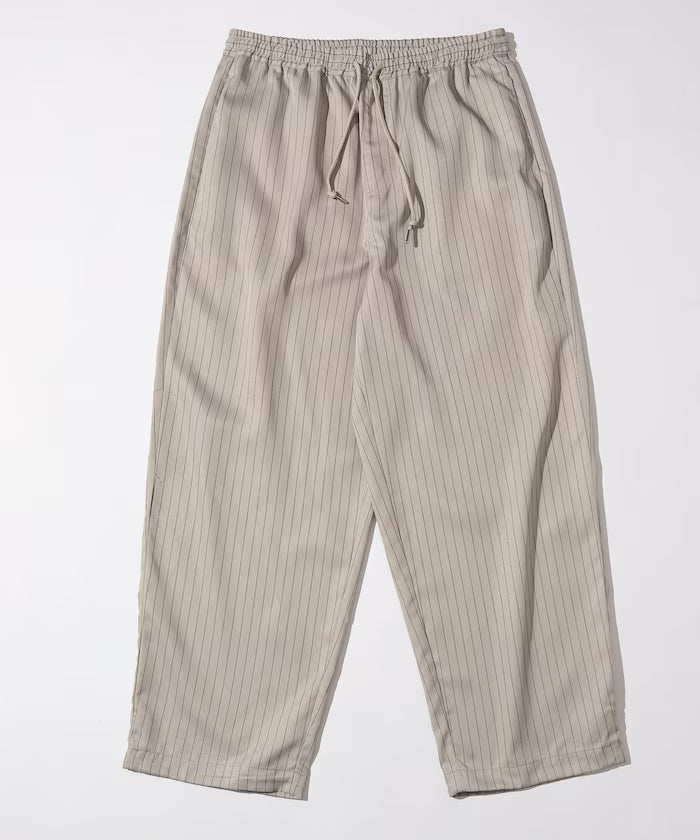 Spindle Stripe Easy Wide Pants / Compatible with Setup