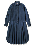 Shirt Denim Pintuck Shirt Dress