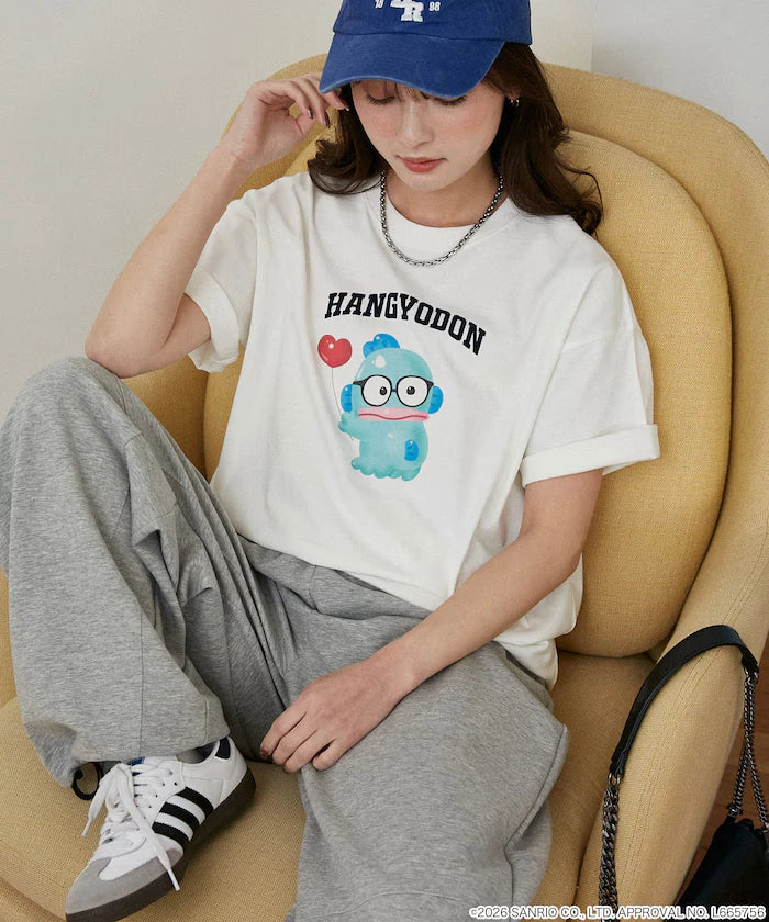 "SANRIO CHARACTERS" College Style Printed T-Shirt Limited Edition