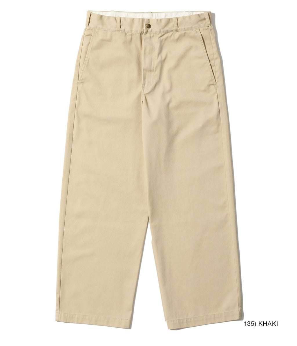 TUF-NUT T/C WIDE WORK TROUSERS AGING MODEL