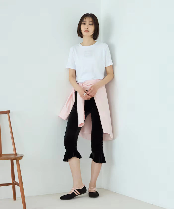 Lace Applique Cotton Modal T-Shirt