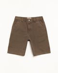 WASHED CANVAS WORK SHORT