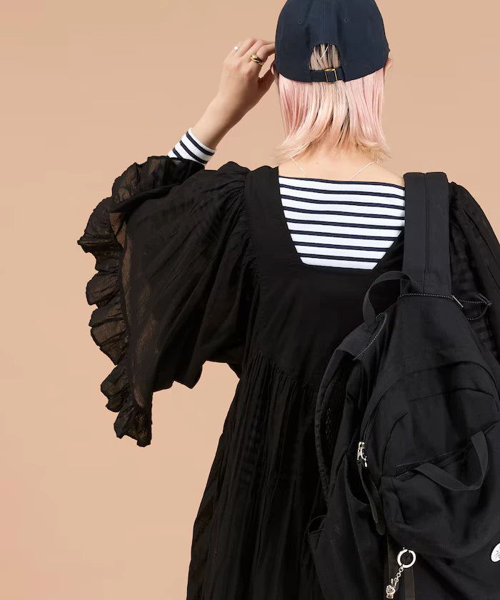 India Square Neck Frilled Dress