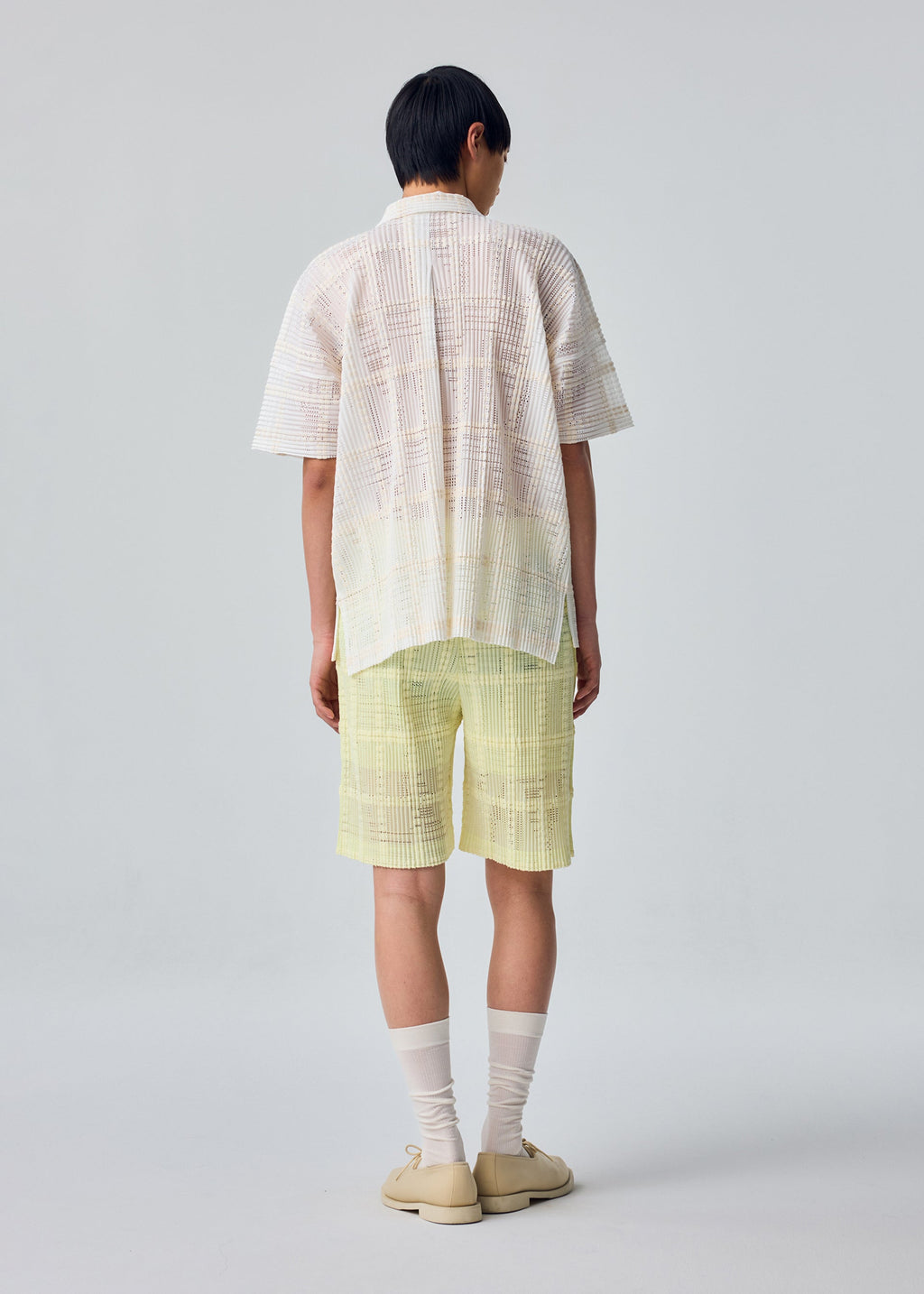 Lace Grid Pleats