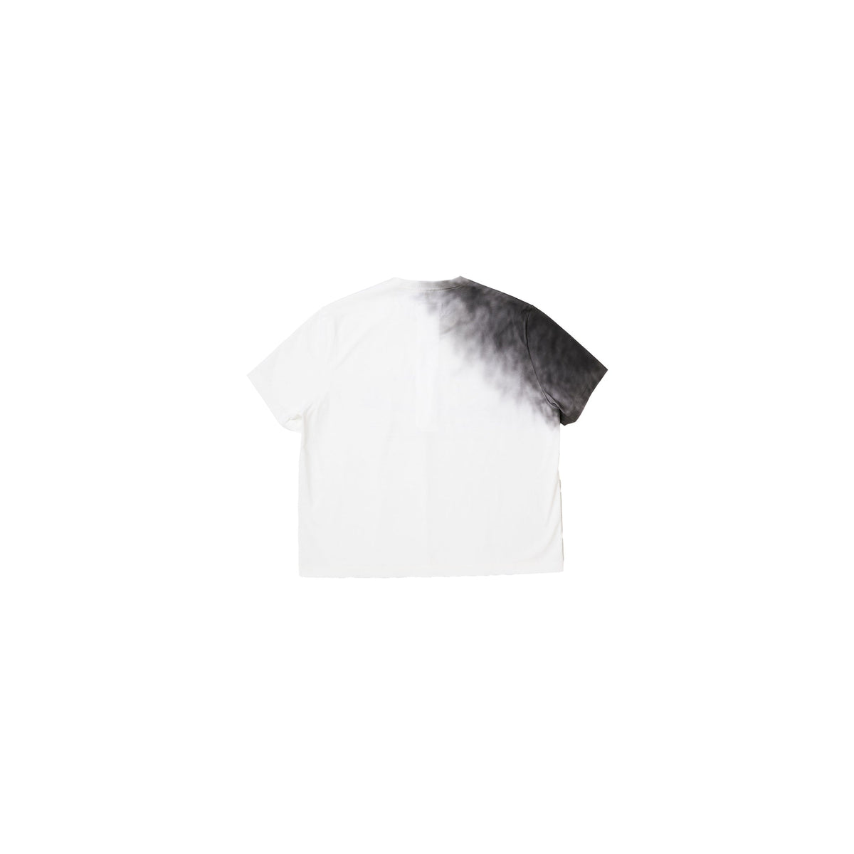EXHAUST STAINED T-SHIRT : WHITE