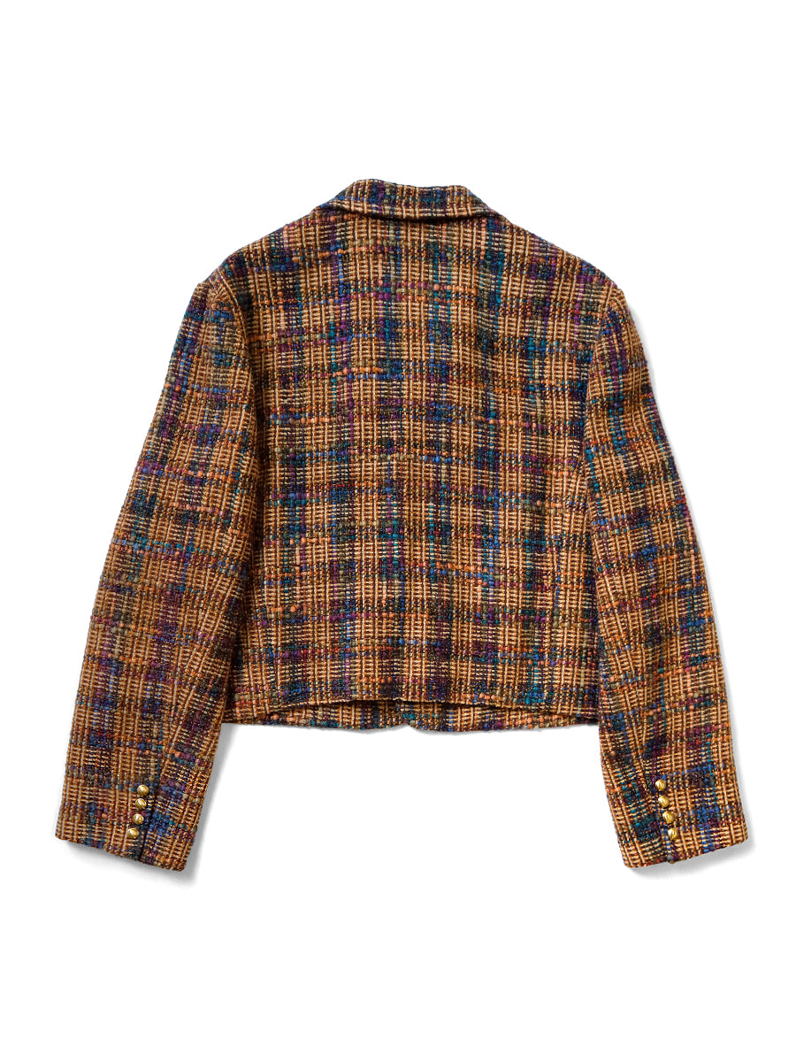 Kazatsui Tweed Check Baba-Soya JKT