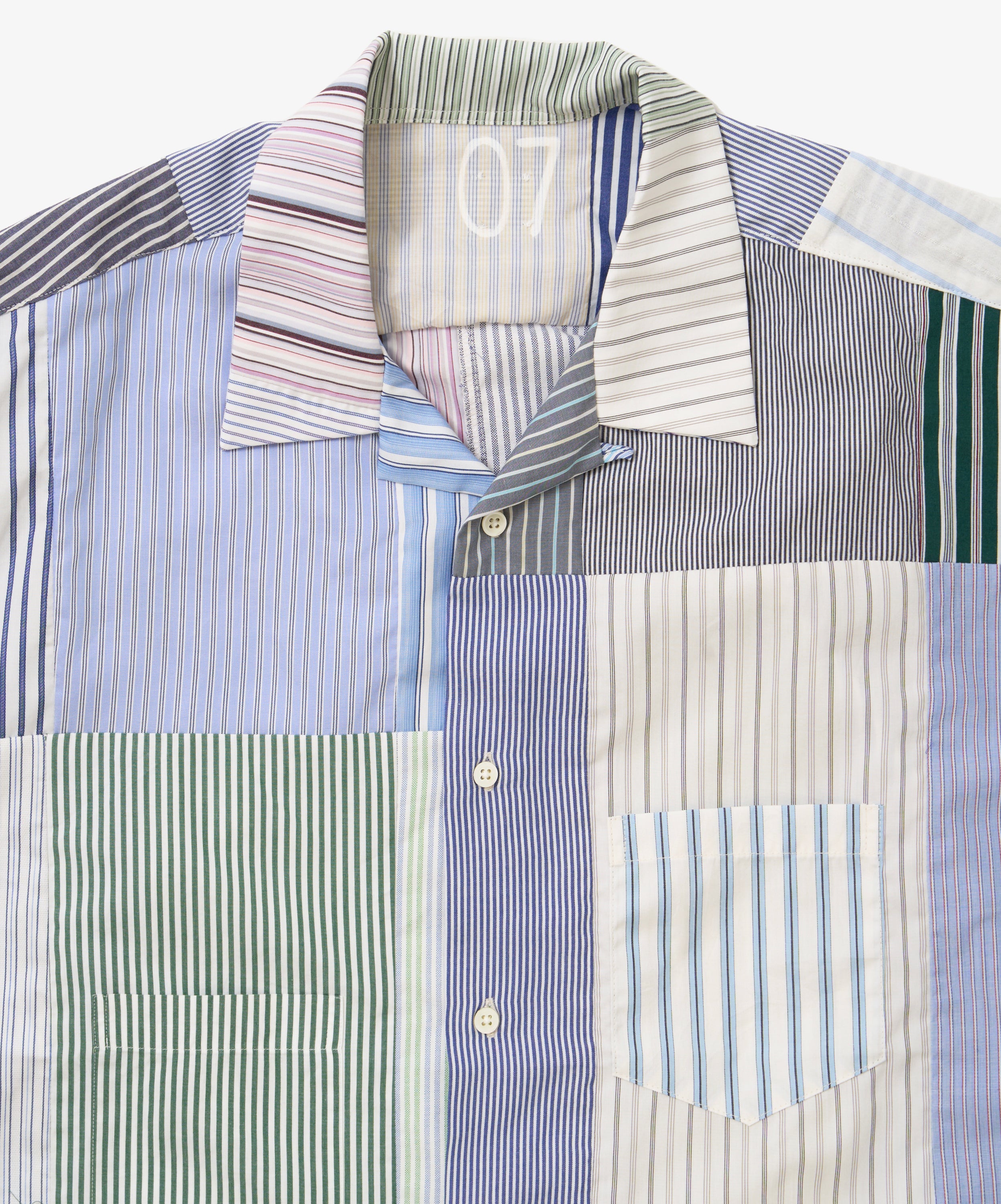 overshirt short sleeve stripe seven