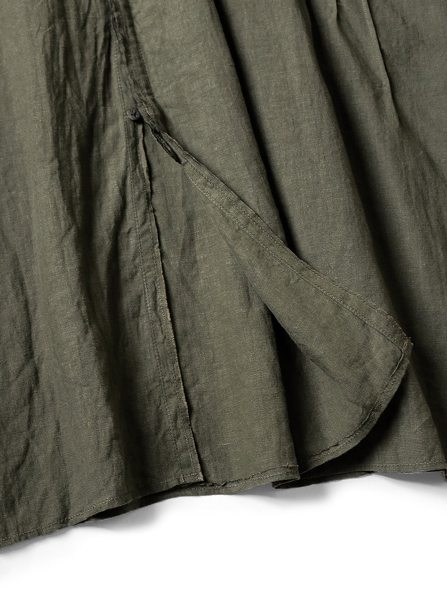French Linen Pintuck Oki F Dress