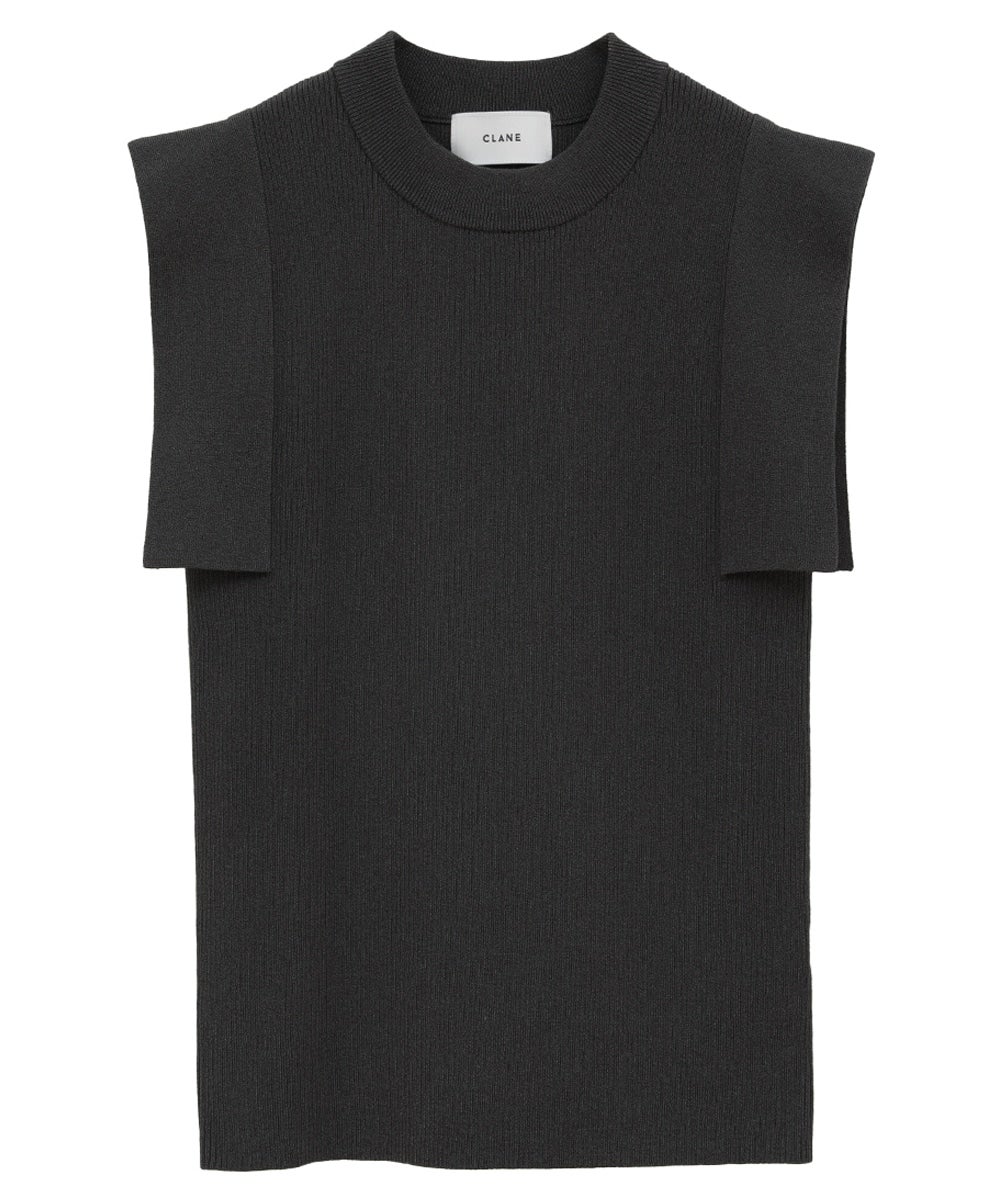 SQUARE SLEEVE KNIT TOPS
