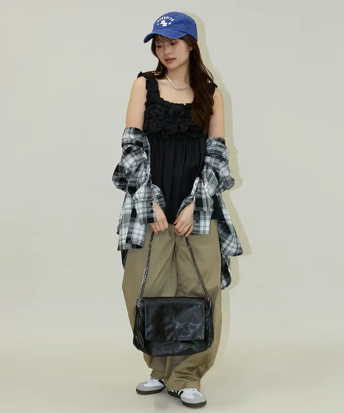 Double Gauze Gathered Camisole Blouse Limited Edition