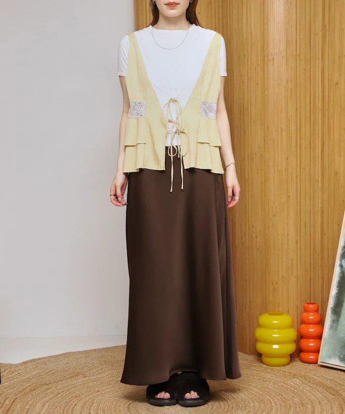 Switch Race Vintage Satin Ribbon Vest [Limited Release]