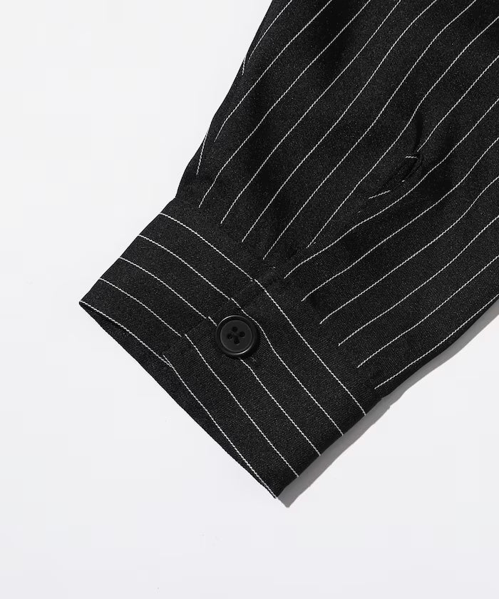 Spindle Stripe Shirt Jacket / Suitable for Setup