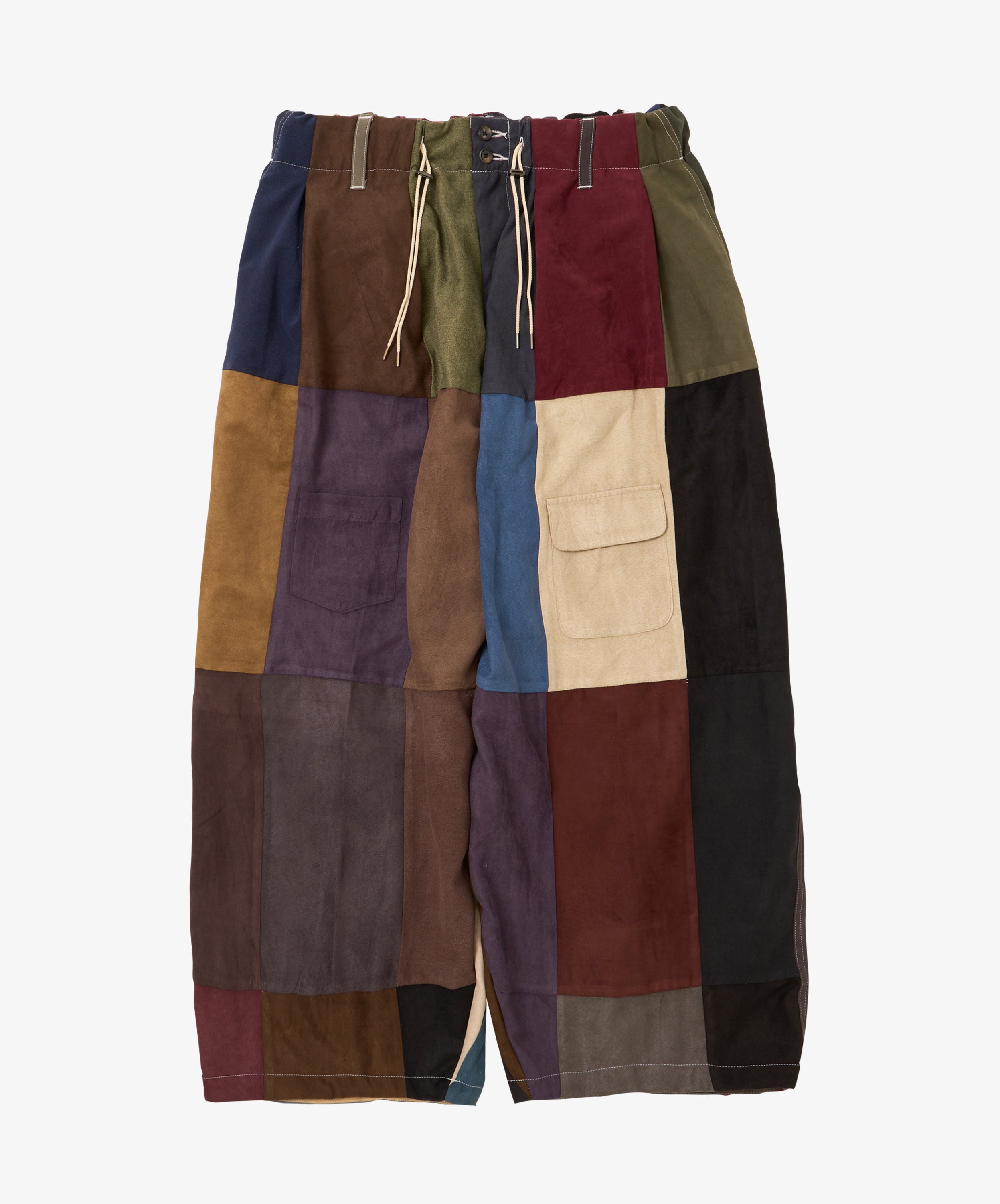 circular pants faux suede ten