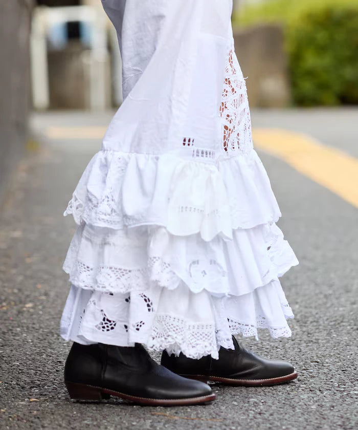 vintage lace tablecloth remake easy pants