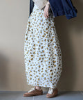 Flower Sheer Jacquard Cocoon Skirt