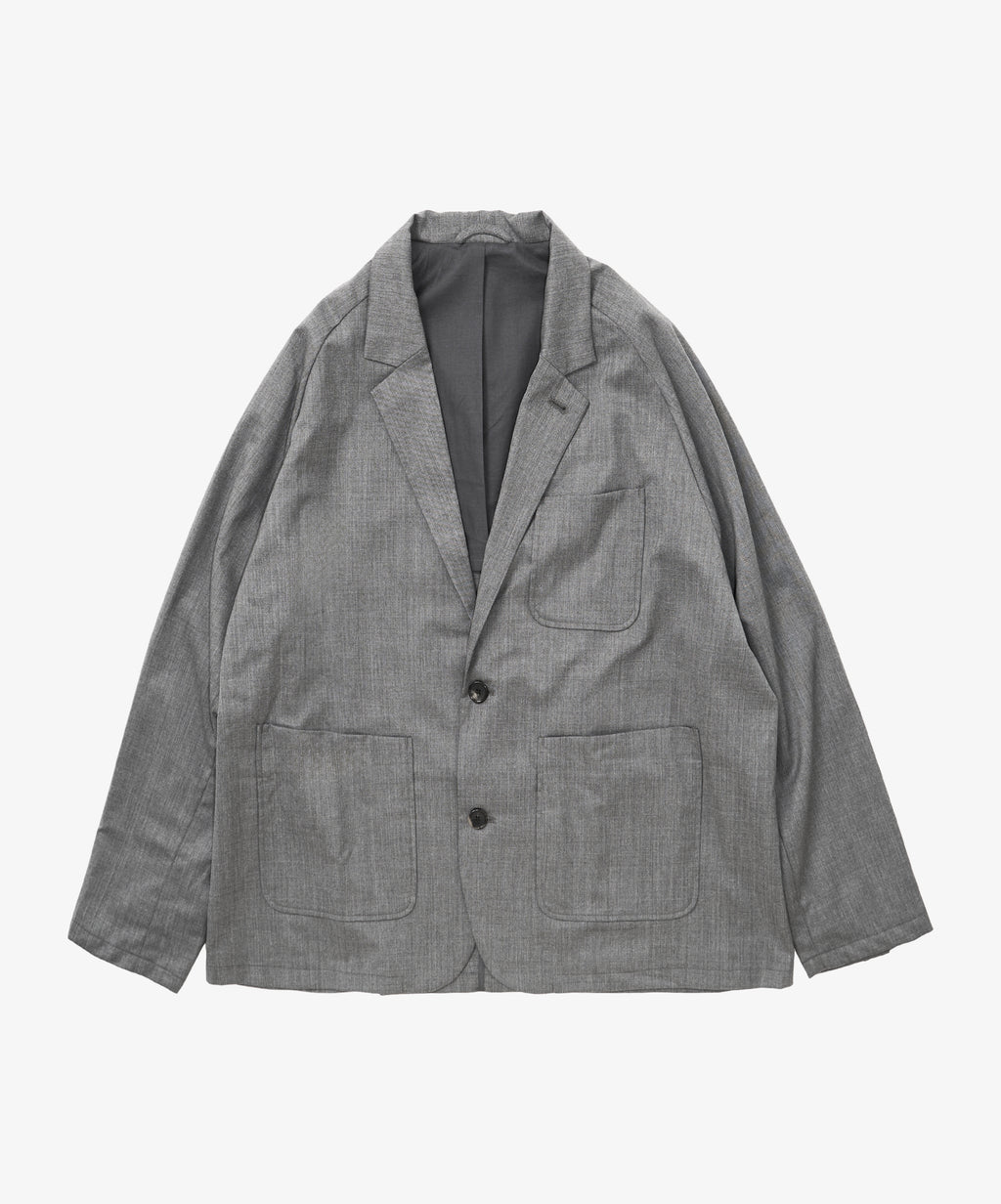 blazer grey twill