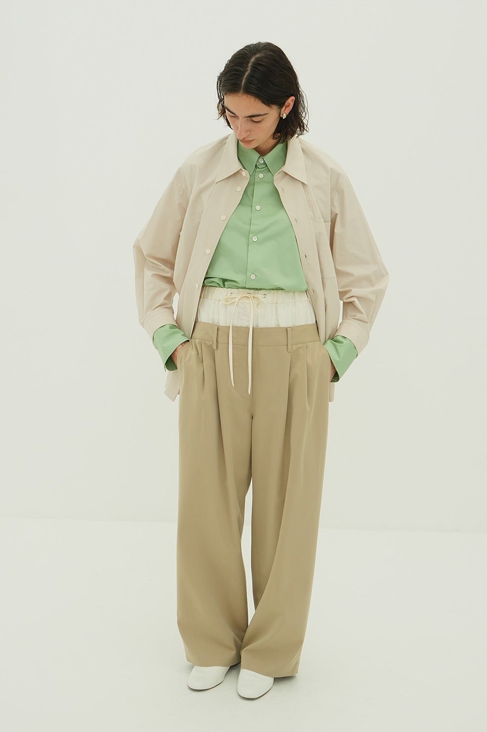 W WAIST WIDE SLACKS