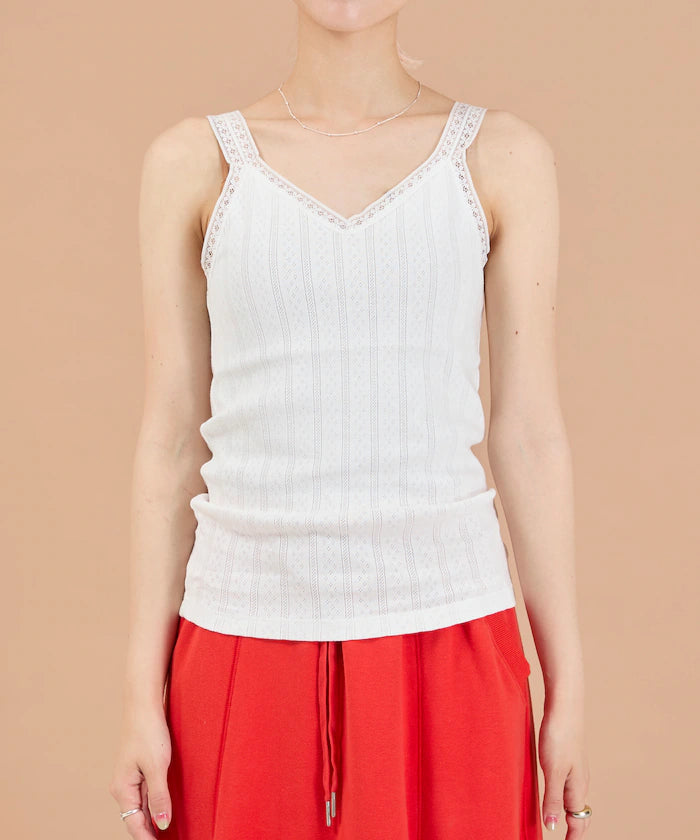 Eyelet Lace V-Neck Camisole