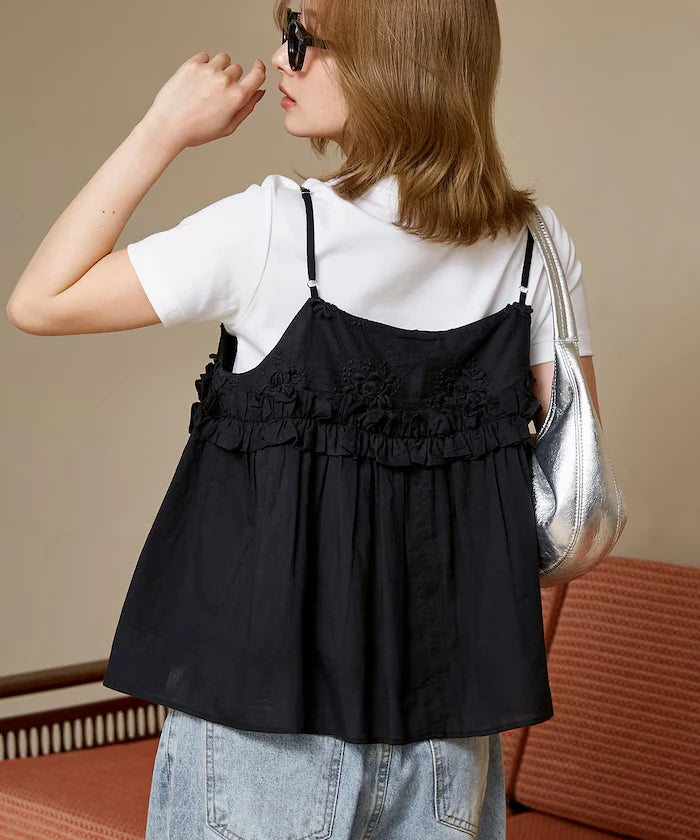 Floral Embroidery Detail Camisole Bustier Limited Edition