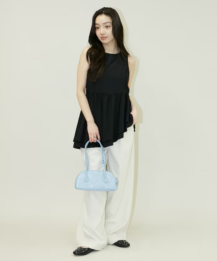 Nylon Washer Asymmetrical Blouse Limited Edition