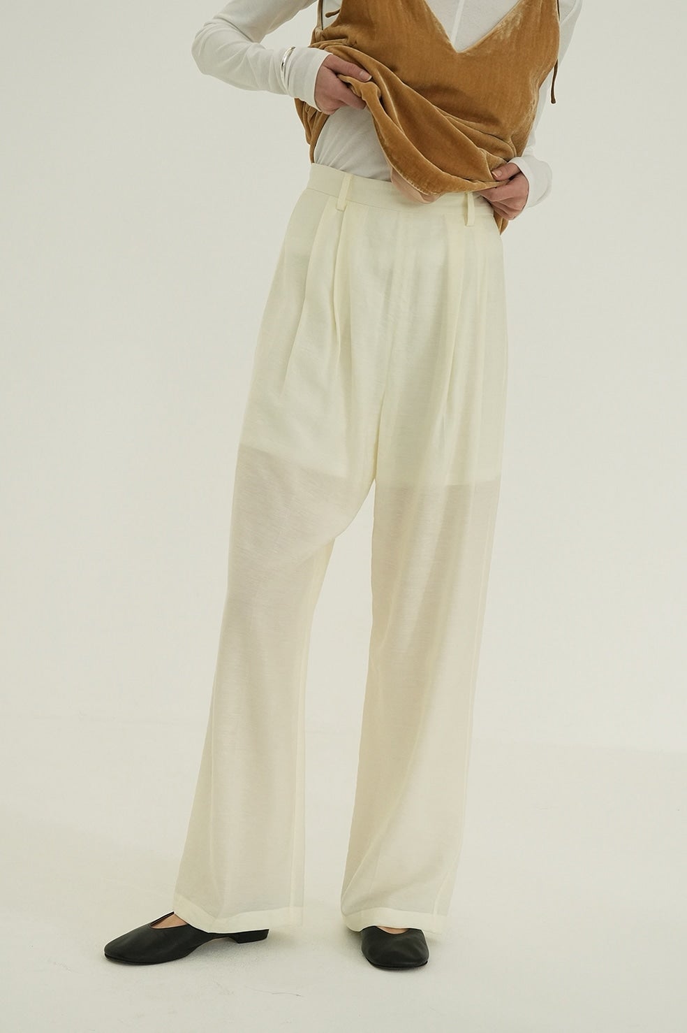 SHEER STRAIGHT PANTS