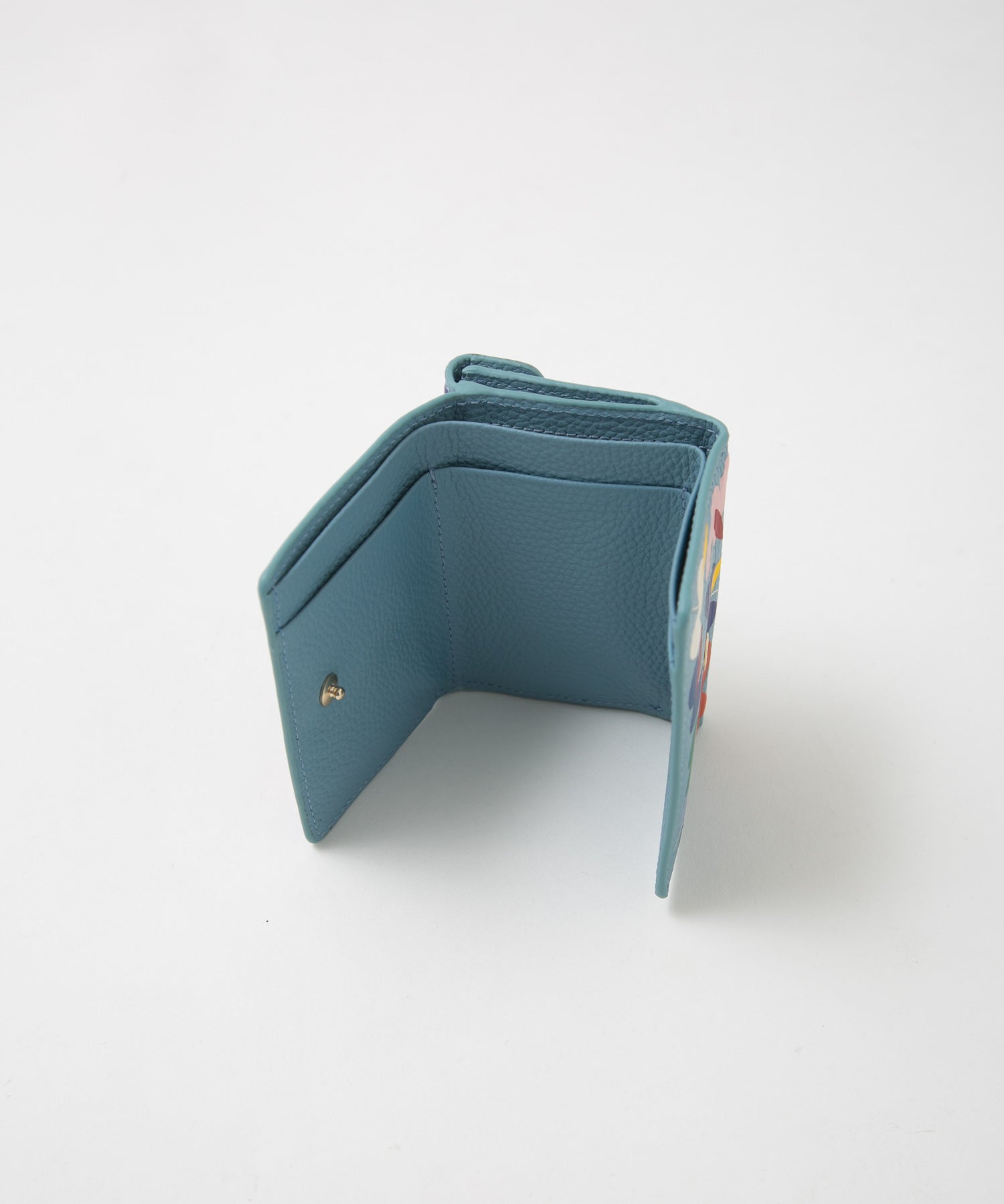 SHOGO SEKINE Collaboration Tri-fold Wallet Light Blue SMO-SKN#36