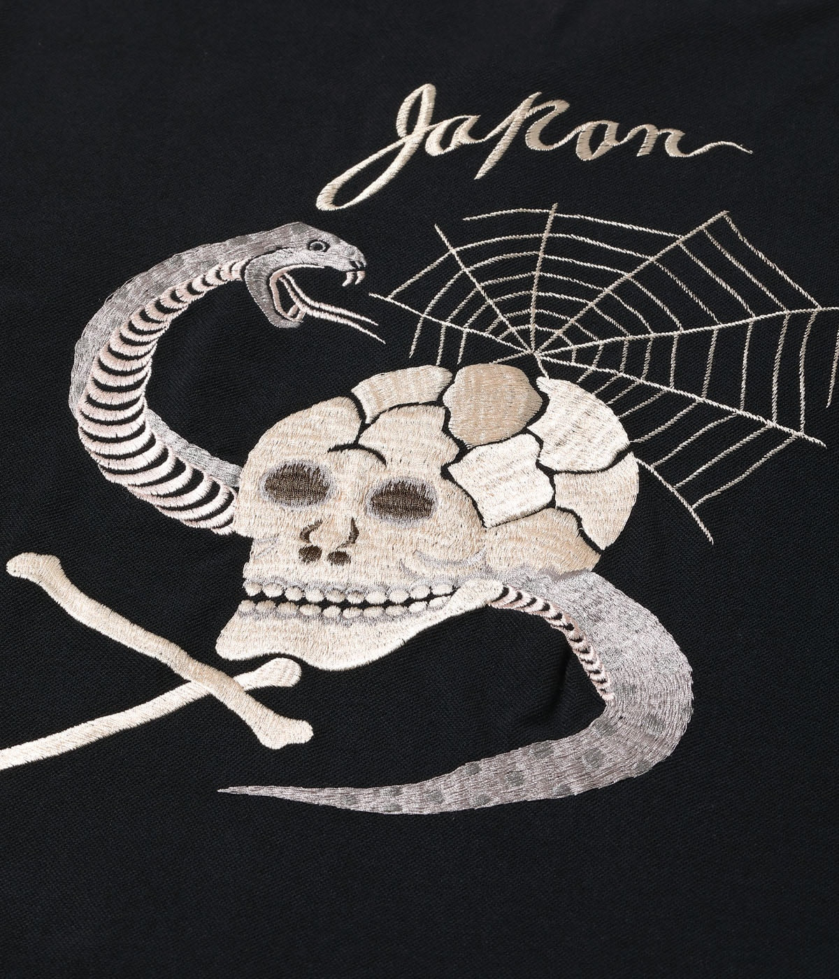 Suka Polo Shirt Embroidered 'Skull & Snake'