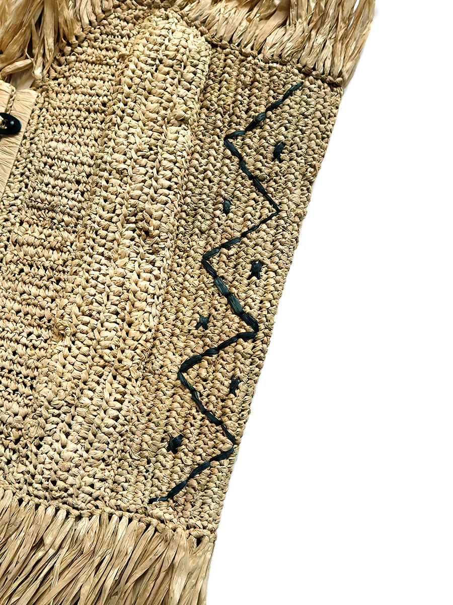 Raffia Basket Fringe Corset