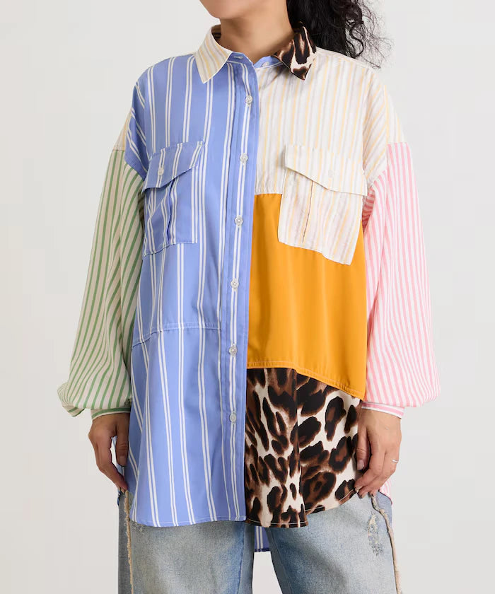 Patchwork Big Shirt