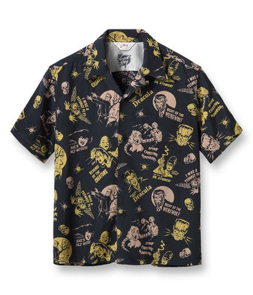 HIGH DENSITY RAYON OPEN SHIRT “THE MONSTERS” by VINCE RAY