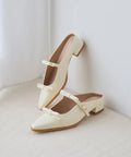 Double Ribbon Strap Mule