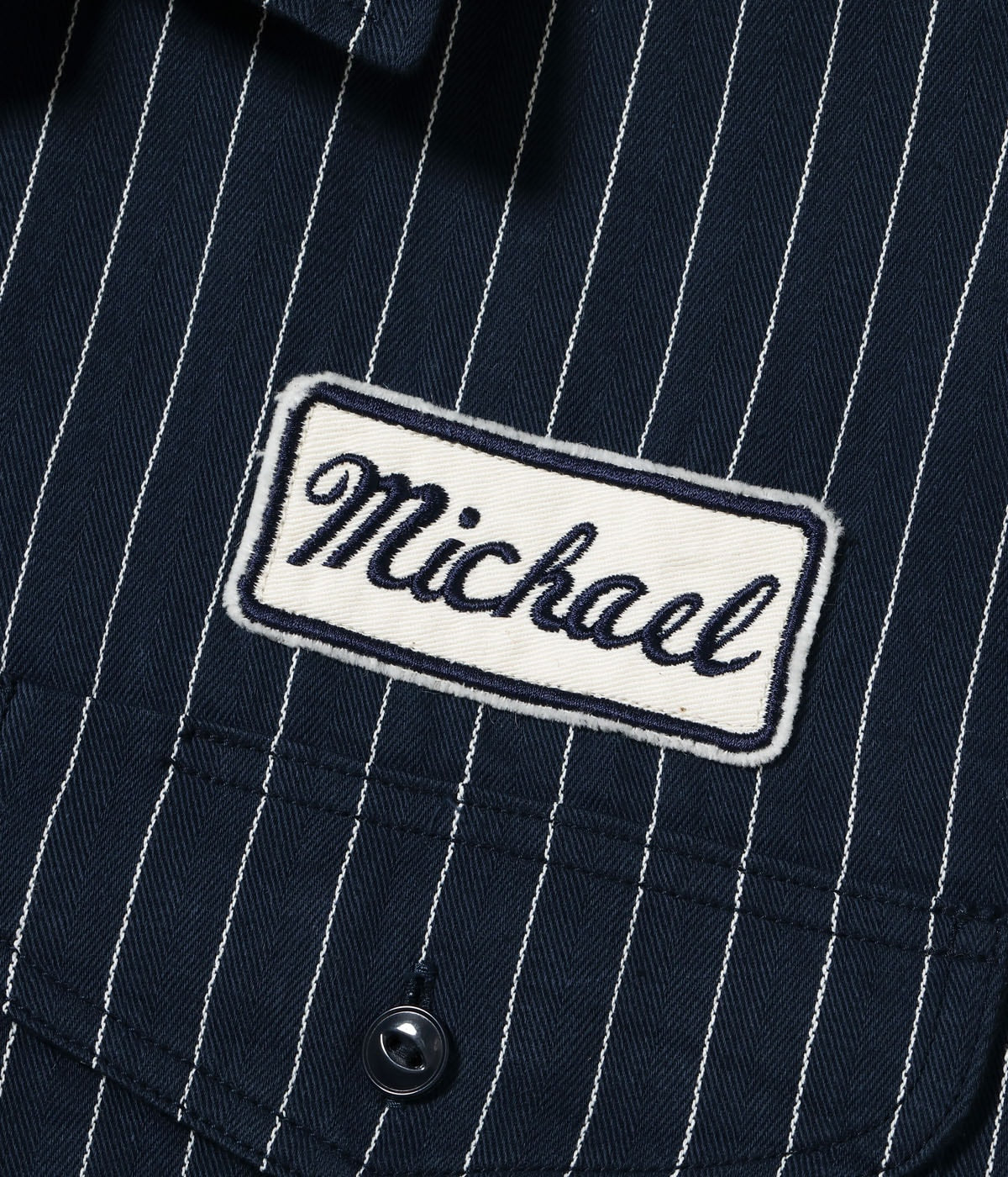 Coke Stripe Work Shirt With Embroidered