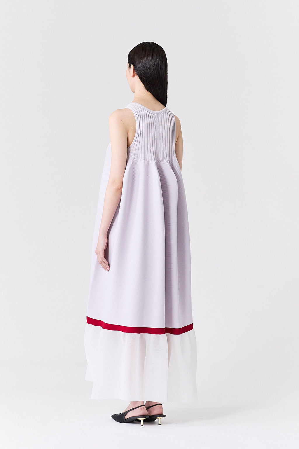POTTERY LUCENT SLEEVELESS BUST FLARE DRESS