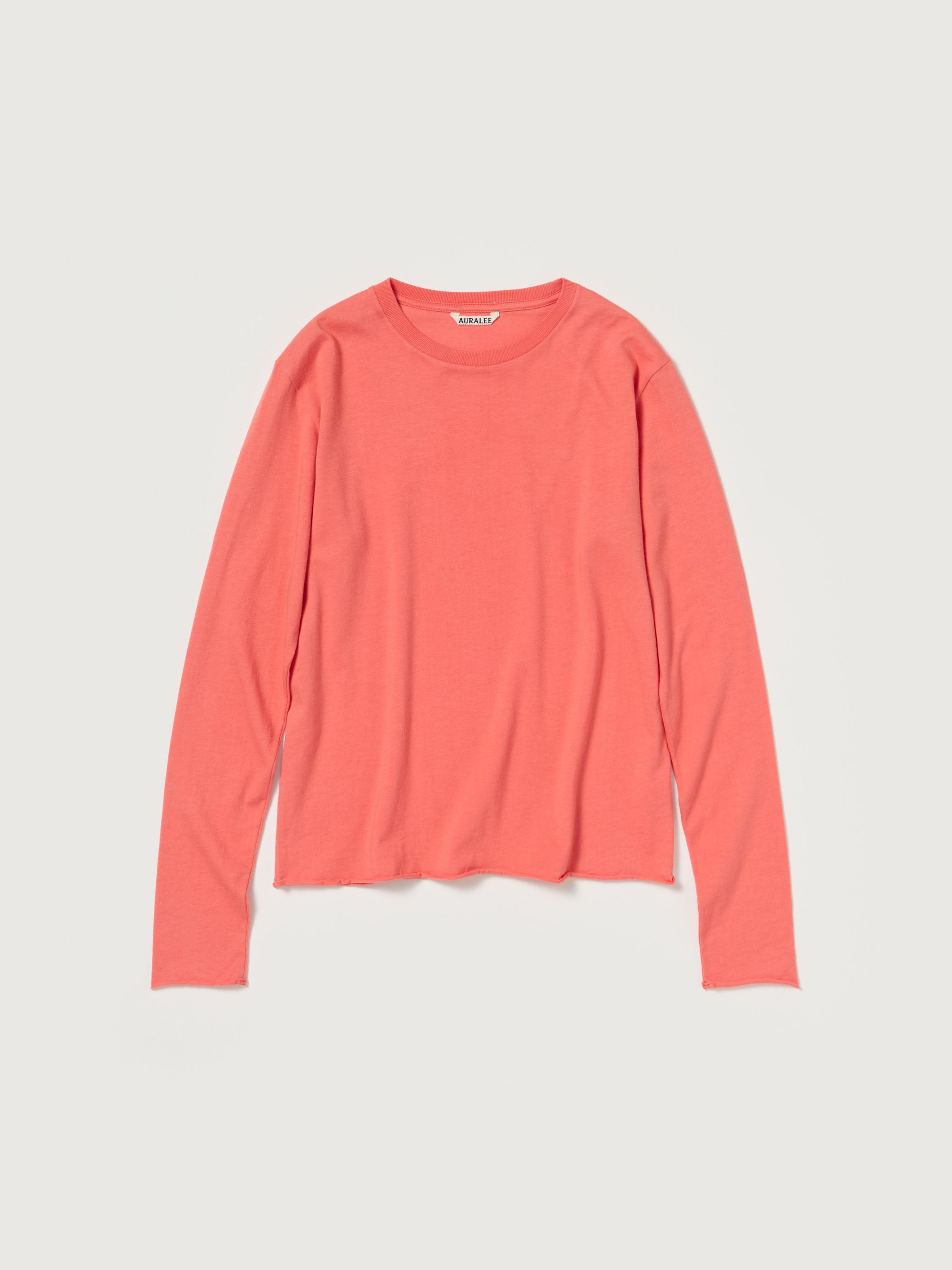 BRUSHED ORGANIC COTTON CASHMERE JERSEY L/S TEE