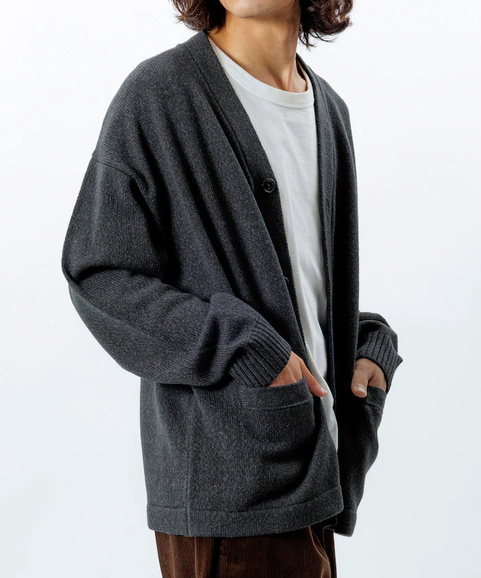 Relaxed Fit Easy Care Washable V-Neck Cardigan