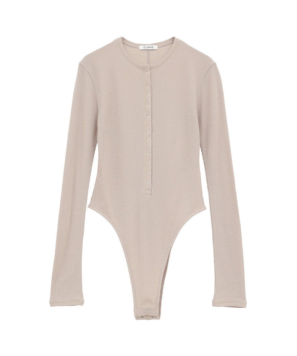 HENLEY NECK BODYSUIT