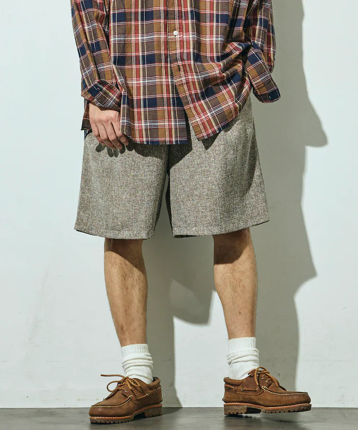 Summer Tweed Easy Wide Shorts / Compatible with Setup