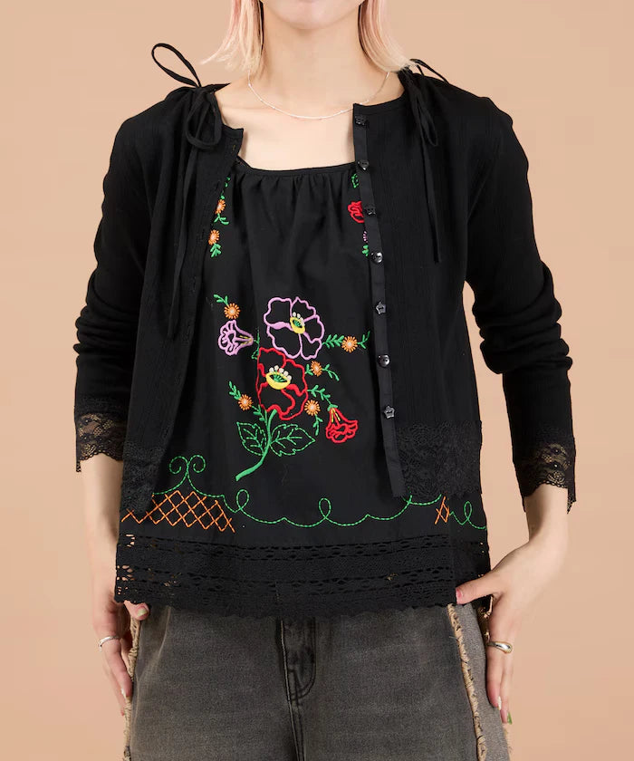 Eyelet Lace Cardigan
