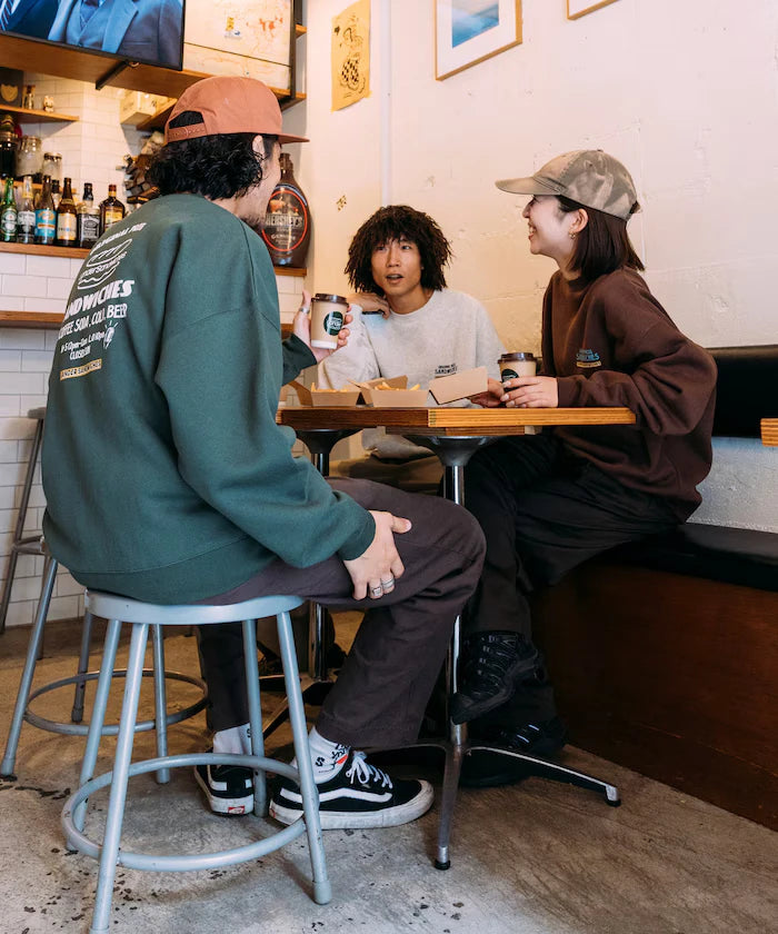 LANDER SANDWICHES×FREAK'S STORE/ Lander Limited Edition Big Silhouette Back Print Crewneck Sweat 【Limited Release】