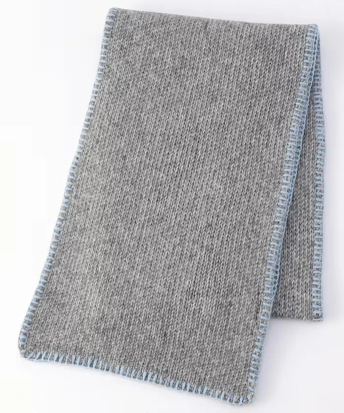 Color Block Blanket Stitch Scarf