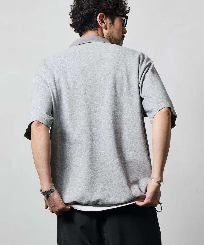 Big Silhouette Spindle Short Sleeve Tech Polo