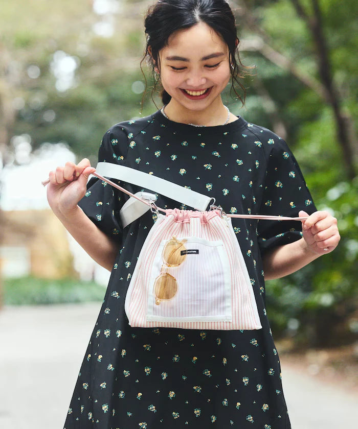 Multiway Color Knit Frill Shoulder Bag