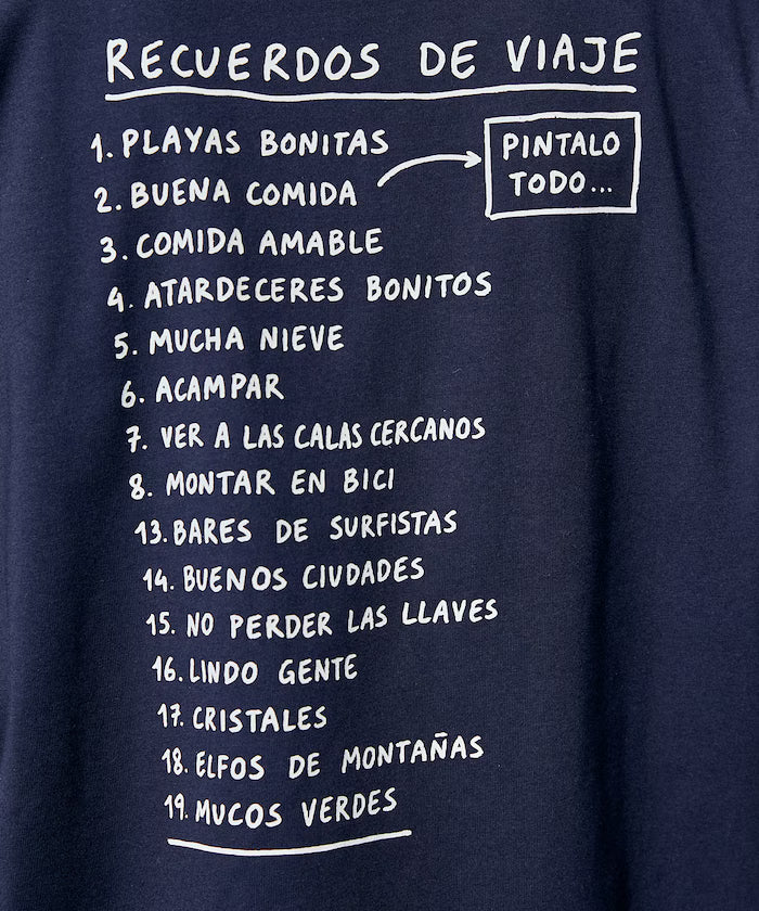 LOVE POP STUDIO TRAVEL NOTE Typography T-Shirt Limited Edition
