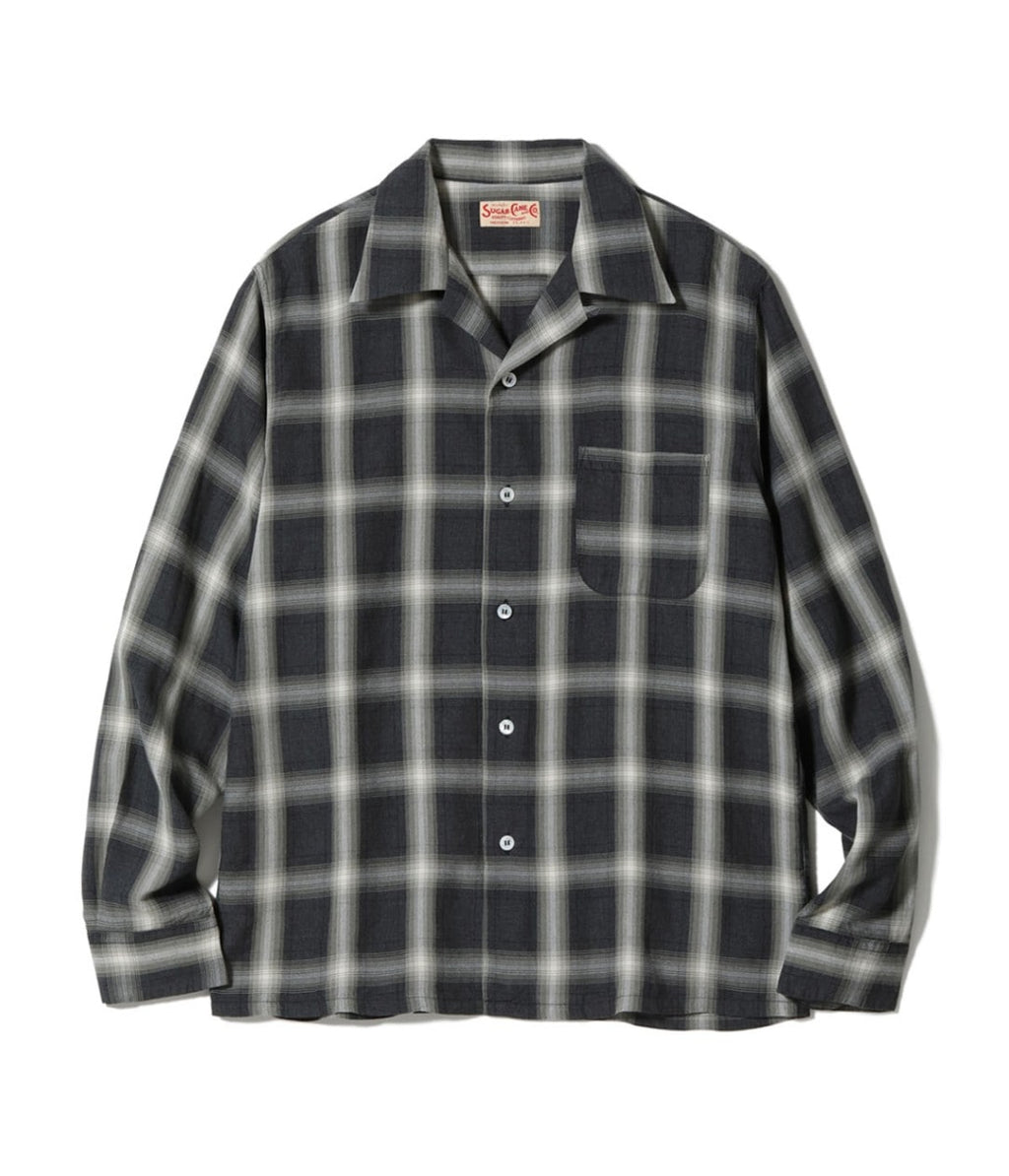 RAYON COVERT CHECK OPEN SHIRT