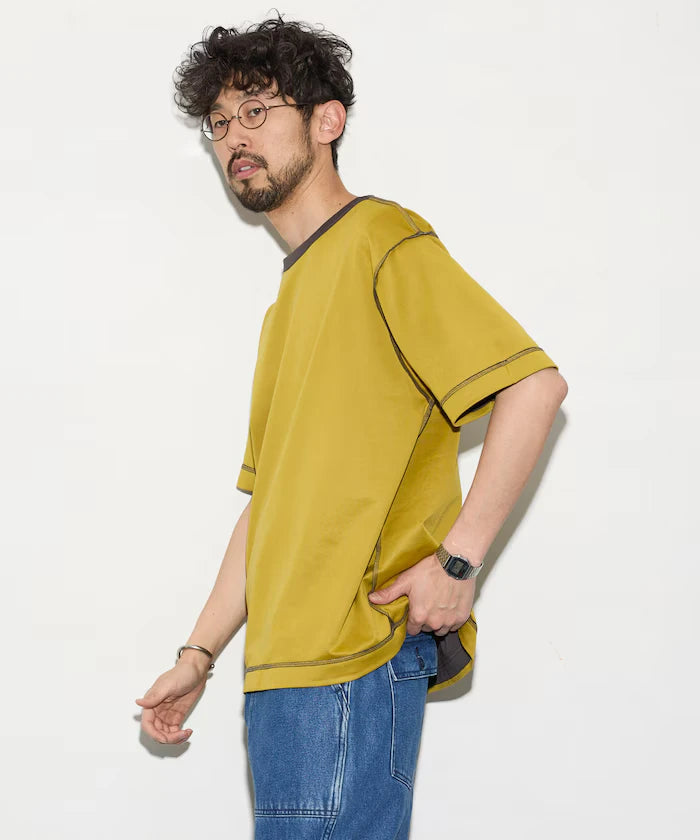 Relaxed Fit Reversible Cardboard Short Sleeve T-Shirt / Color Design