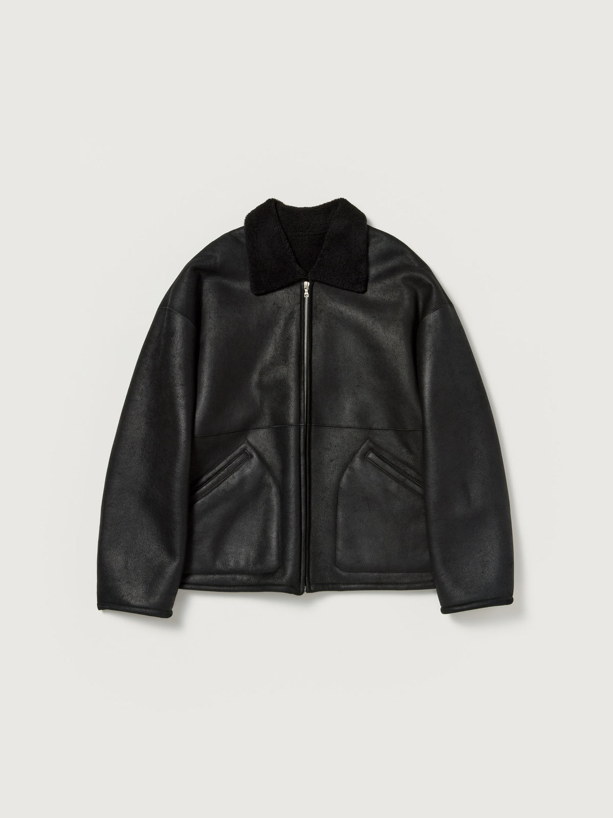MERINO MOUTON ZIP BLOUSON
