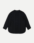 PIN TUCK STAND COLLAR BLOUSE