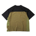 BLOCK MOCK NECK GOLF SERIES/ KHAKIK